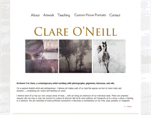 Tablet Screenshot of clareoneill.com